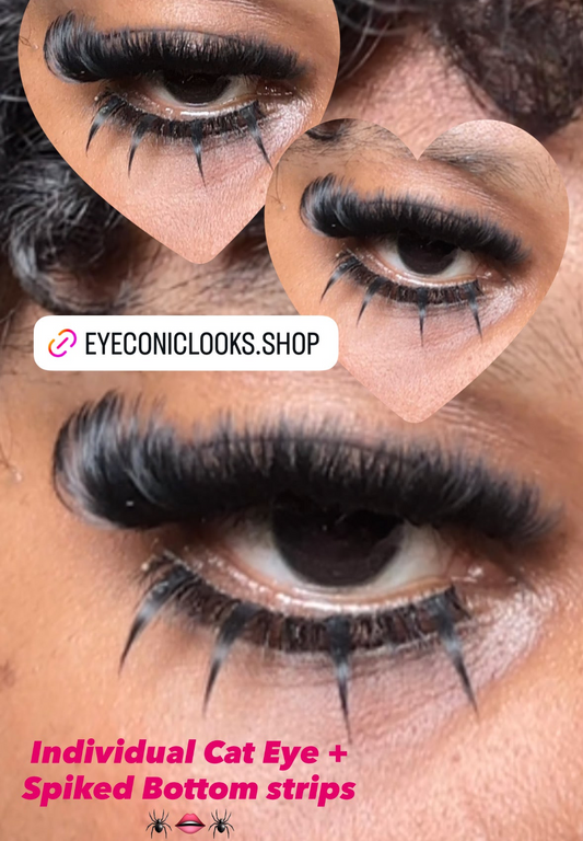 Black cat  🐈‍⬛ - HAND MADE LASH STRIP